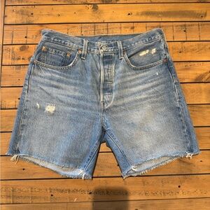 Levi's Women's Blue Distressed Jean Shorts ✨